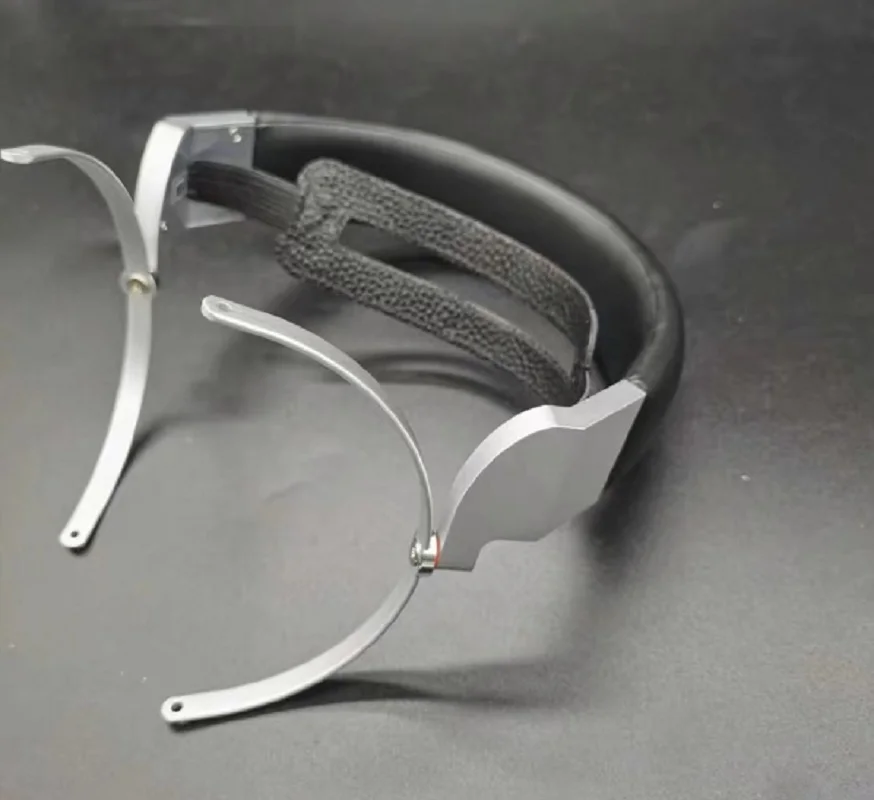 DIY 80mm-115MM Hook opening Sony R10 styles Headband For Large Headphones Metal Braket 360 Degree Rotatable Leather Top band