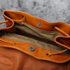 NZP Retro Leather Men's Backpack European and American Fashion Travel Bag Top Layer Cowhide Casual School Bag Laptop Bag 6