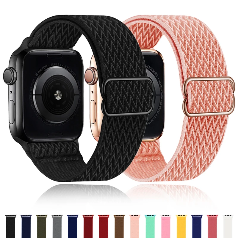 

Scrunchie Strap For Apple Watch Band 49mm 40mm 44mm 41mm 45mm 38mm 42mm Elastic Nylon Bracelet iWatch Series Ultra 8 7 6 5 SE 3