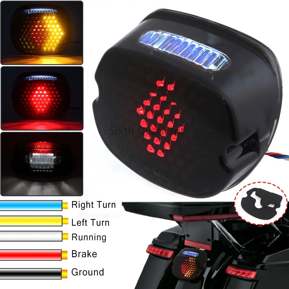 

LED Rear Lights Motorcycle Accessories Lighting Tail Brake Light Indicator Lamp Fits For Harley Touring Road Glide Ultra Limited