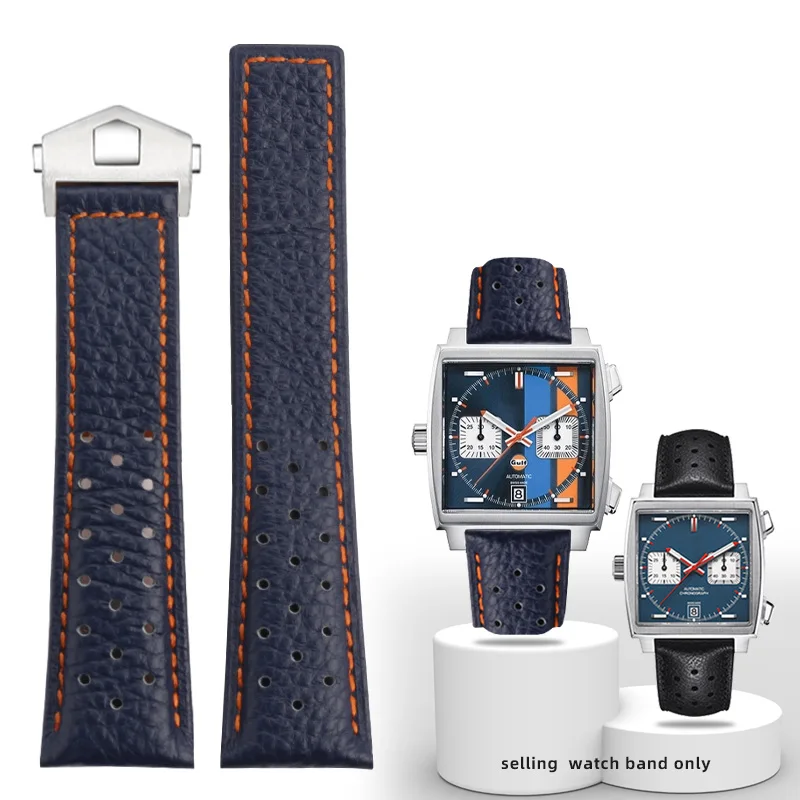 

Ремешок из натуральной телячьей кожи для часов, браслет для TAG HEUER, цепочка для мужских часов, качественный кожаный браслет для наручных часов, 22 мм