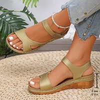 Sandales pour femmes chaussures d'été décontractées femme 2025 sandales d'été sandales à talons bas chaussures à semelles compensées confortables femmes 2
