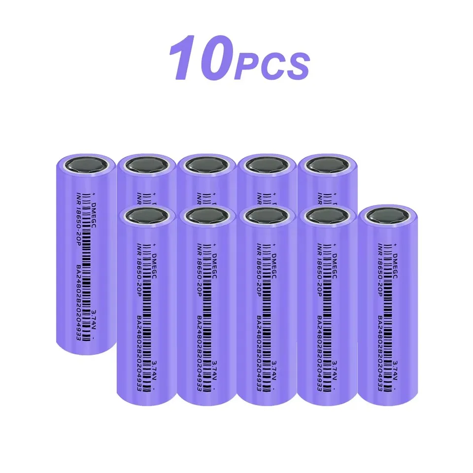 Lot de 10 Batteries Drone 3.7V 2000mAh 20A INR18650-20P