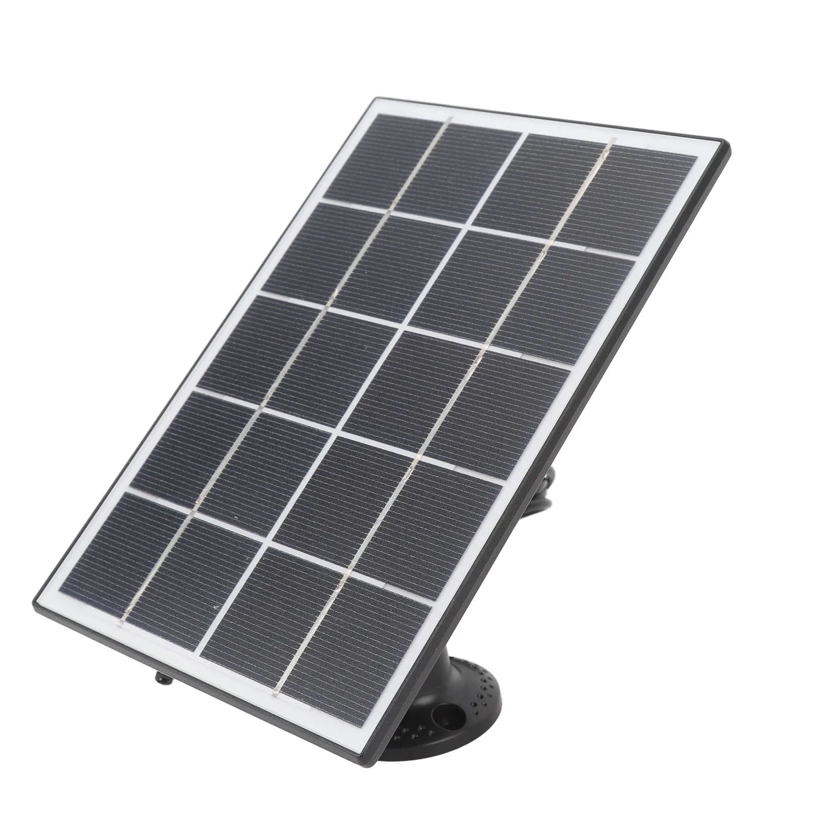 3W 5V Solar Panel for Security Camera Monocrystalline Silicon Outdoor Solar Panel for Fan Flashlight Water Pump Black new