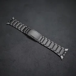 Luxury Titanium Men's Band for Smartwatch - Premium Business Bracelet (Black)