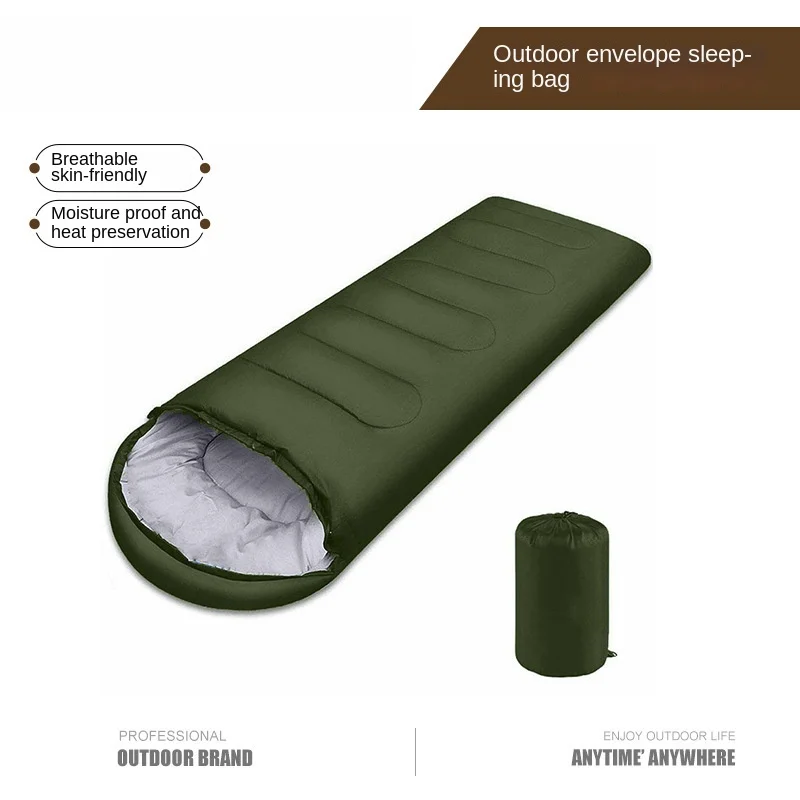 

Envelope Outdoor Picnic Camping Thickened Adult Hollow Cotton Winter Lunch Break Portable Sleeping Bag