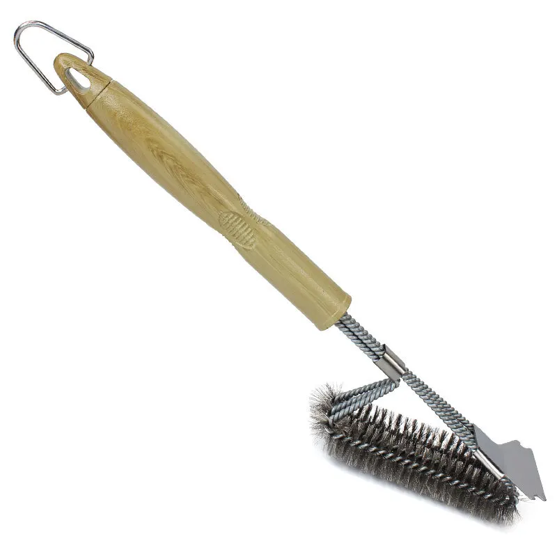 Stainless Steel Barbecue Brush, Barbecue Decontamination Equipment, Steel Wire Brush Tool