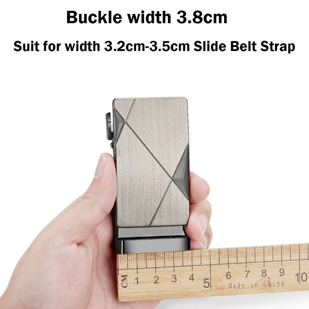 Fashion Adjustable Belt Replacement Buckle DIY Iron Belt Buckle Automatic Buckle Men's Belt Head Business Accessories