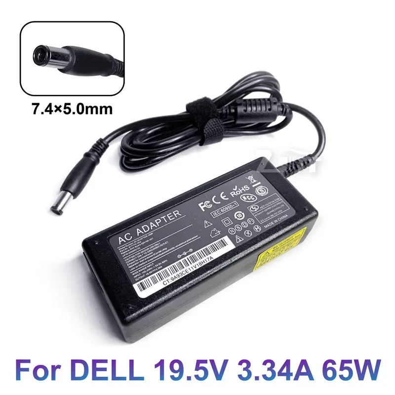 Adaptador Original De 65W Para Portátil, Fuente De Alimentación Para Dell Latitude E4200, E4300, 2110, 2120, D810, D820, D830, E7440, E7450, Cargador De 19,5 V, 3,34a - AliExprs