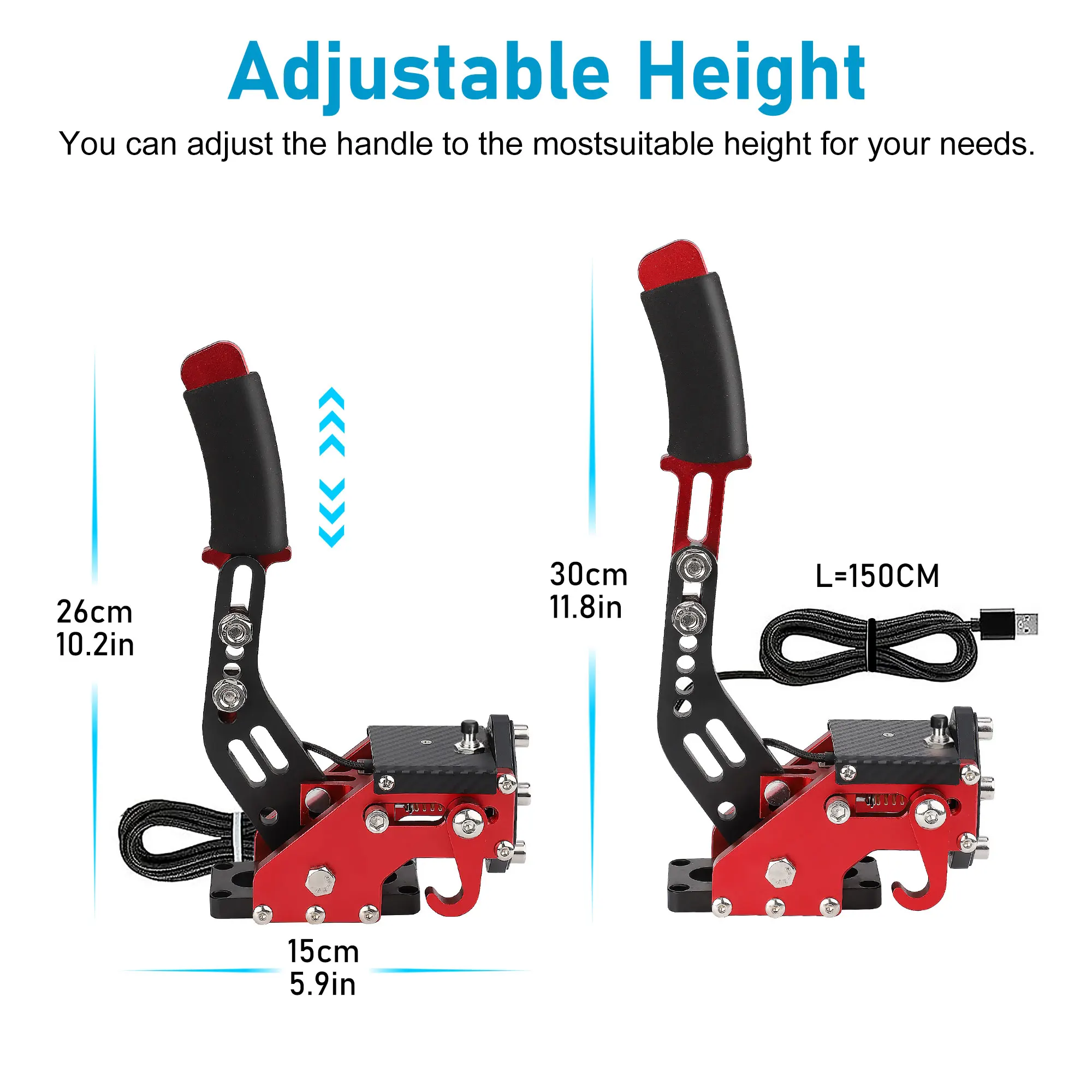 For Xbox / Xbox series S / series X + PC for Logitech G920 Handbrake USB With Clamp for Racing Games Wheel Stand