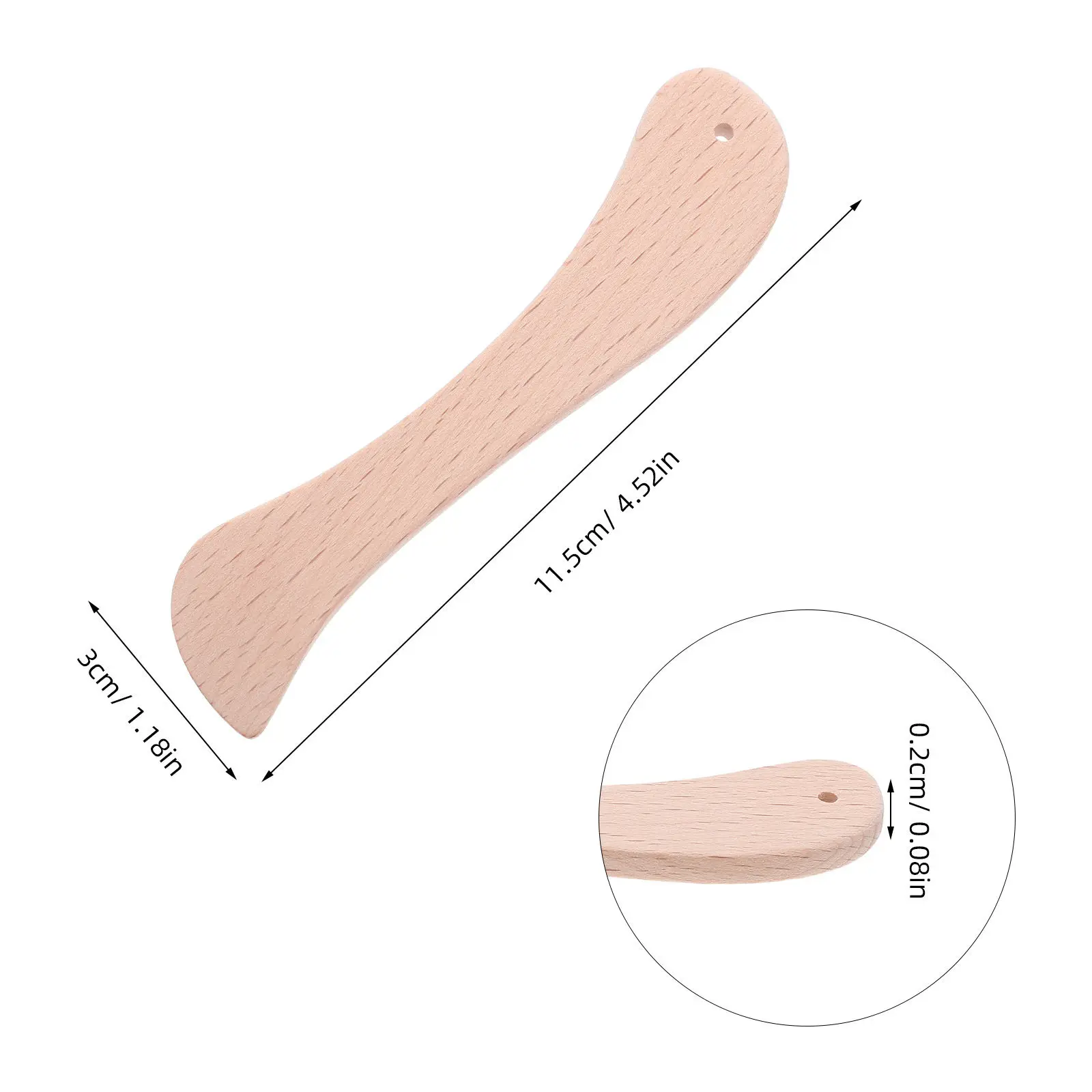 5종 나무 종이접기 도구 세트, 책 제본용 접지기, 스크랩북킹, 카드 제작, 가죽 공예용 종이 접지 도구