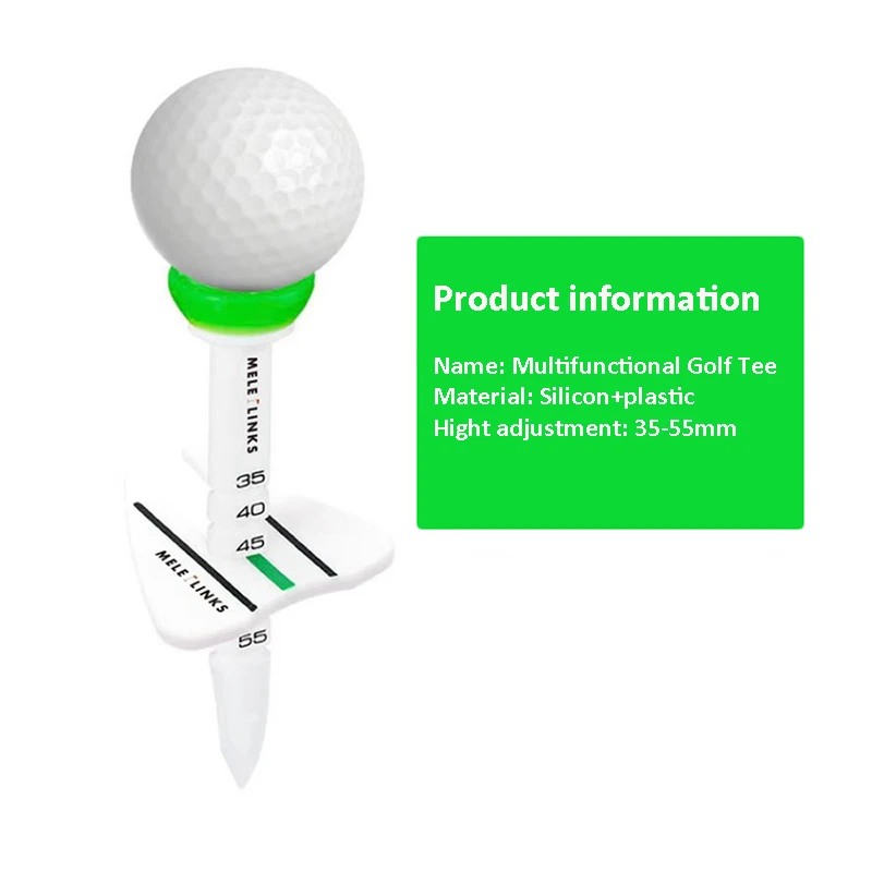 4 PCS Golf 10 Degrees Plastic Ball Tees Increase the Distance Speed More Resistant to Play 4