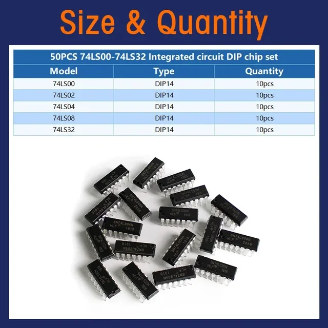 전자 제작에 필수적인 IC 칩 모음 키트