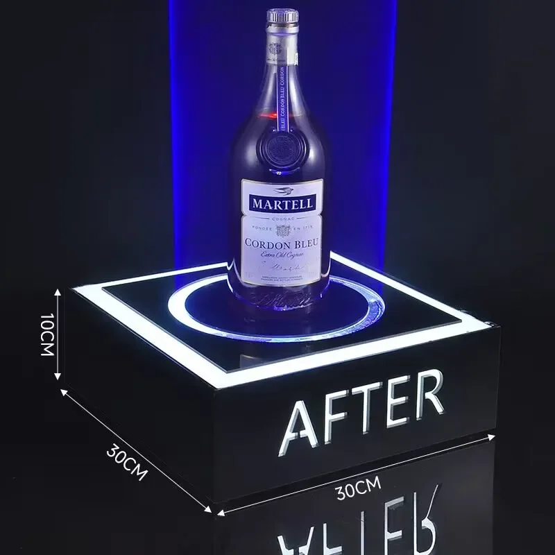 WU Wine Bottle Display Rack Holder VIP LED Bottle Glorifer Nightclub Bar Presenter With Green Blue Red Laser Light