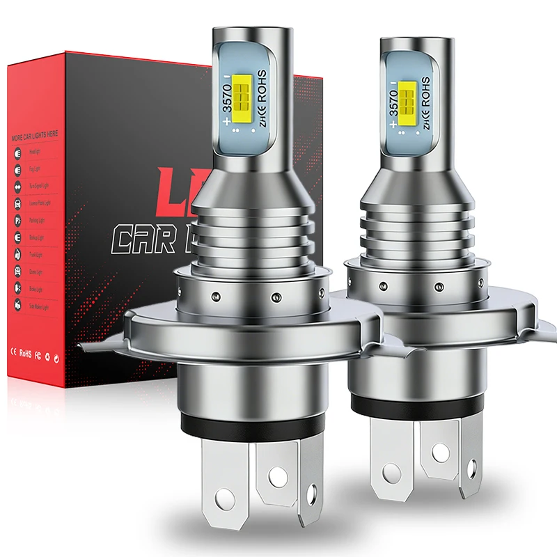 Enhance Your Ride: Ultra-Bright Dual-Color LED Headlights (2-Pack) with Adjustable Beam & 10,000 Lumens