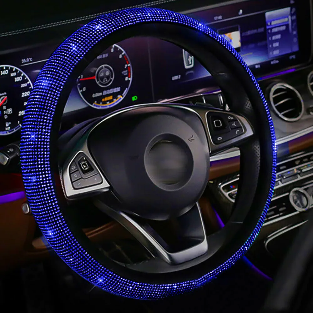 Rhinestone Car Cover Steering Wheel 14.5-15\\\\\\\