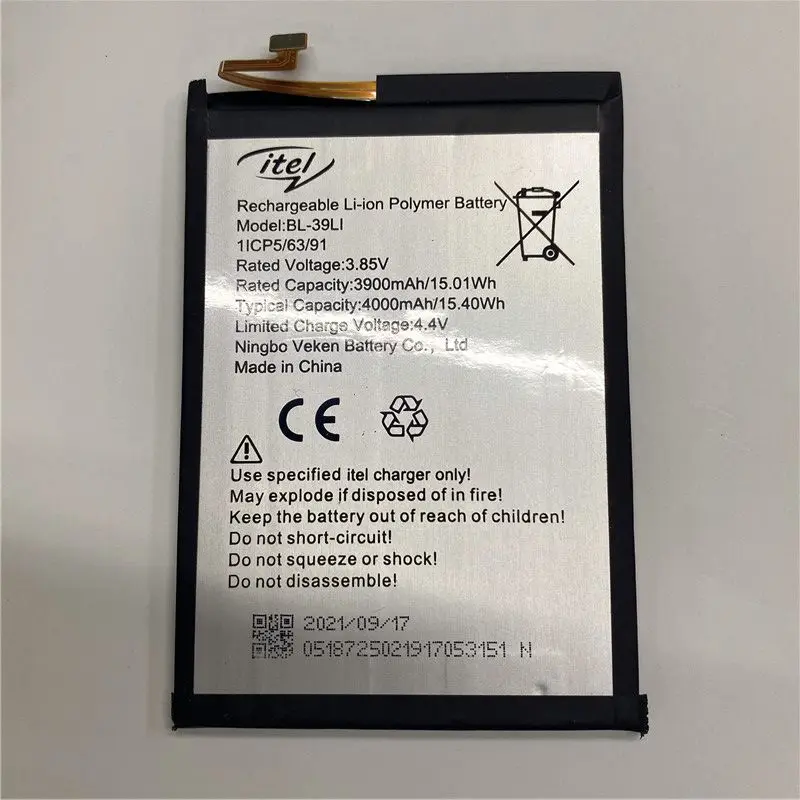 

YCOOLY for itel BL-39LI battery 3900mAh New production date High capacity With information tracking