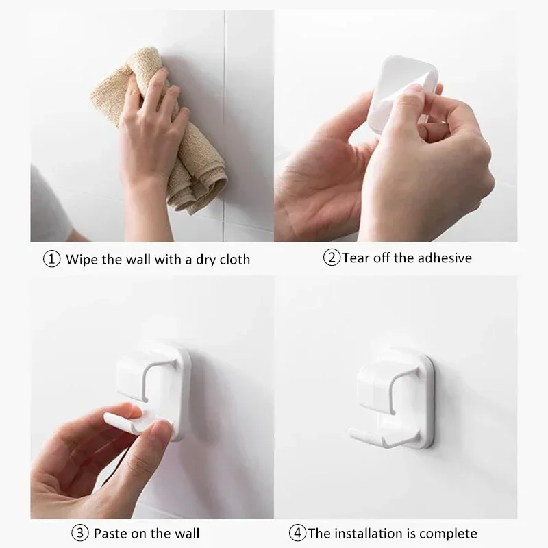 Washbasin Hooks Adhesive Hooks Storage Rack Wall-Hung Washbasin Holder Home Bathroom Kitchen Supplies 2pcs