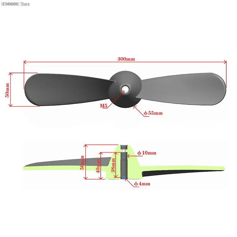 

1PC Kayak Prop Replacement Watercraft Propeller Blade Propeller Blades (for Motors, Pedals, Etc.) Wholesale