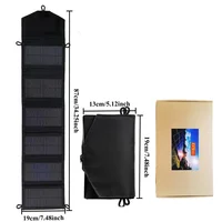 Chargeur solaire portable pliable étanche 100W 25W, double USB, alimentation solaire pour le camping en plein air, la randonnée et l'aventure 6