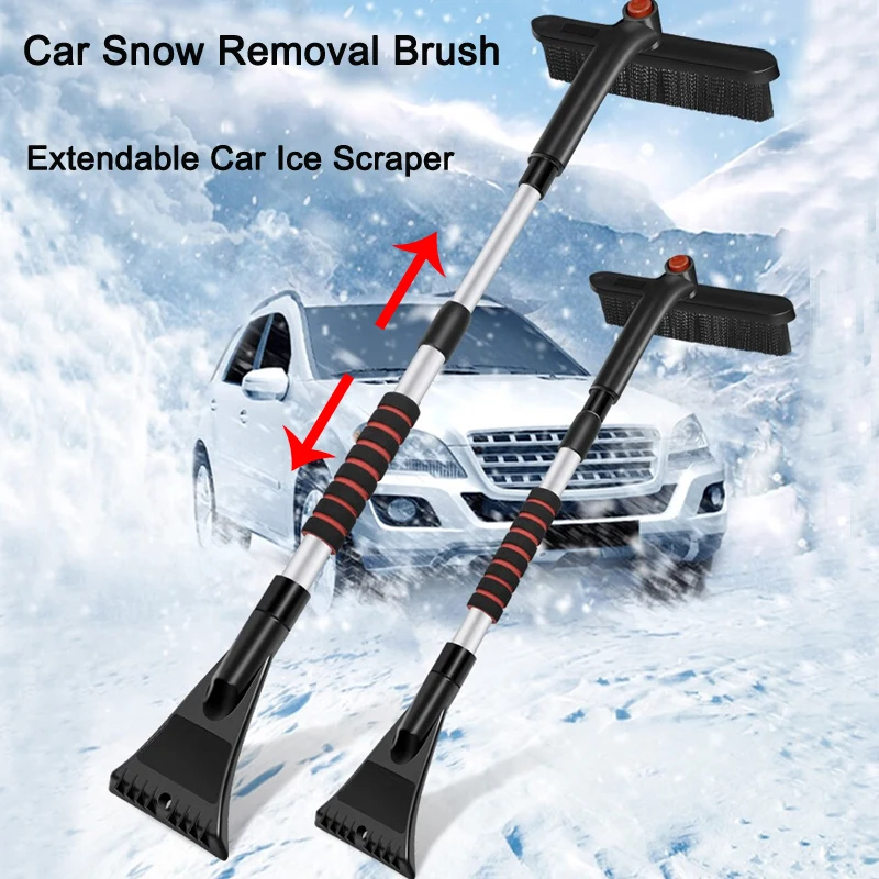 Car Snow Shovel Ice Scraper Snow Brush Detachable Windshield Snow Remove  Broom Extendable Winter Auto Cleaner Tool Accessories - AliExpress