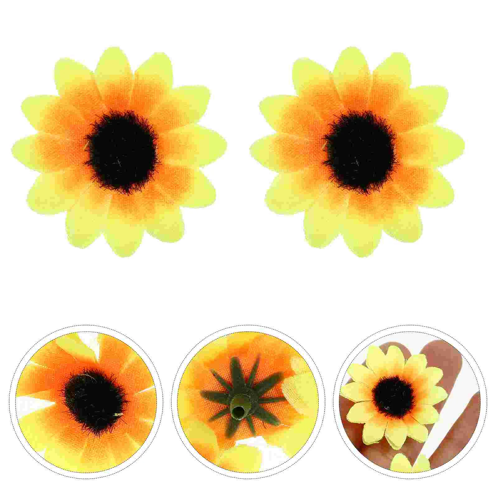 

Artificial Gerbera Daisy Flowers Heads DIY Cake/Wedding Decoration Artificial Flowers Craft Plastic sunflower heads