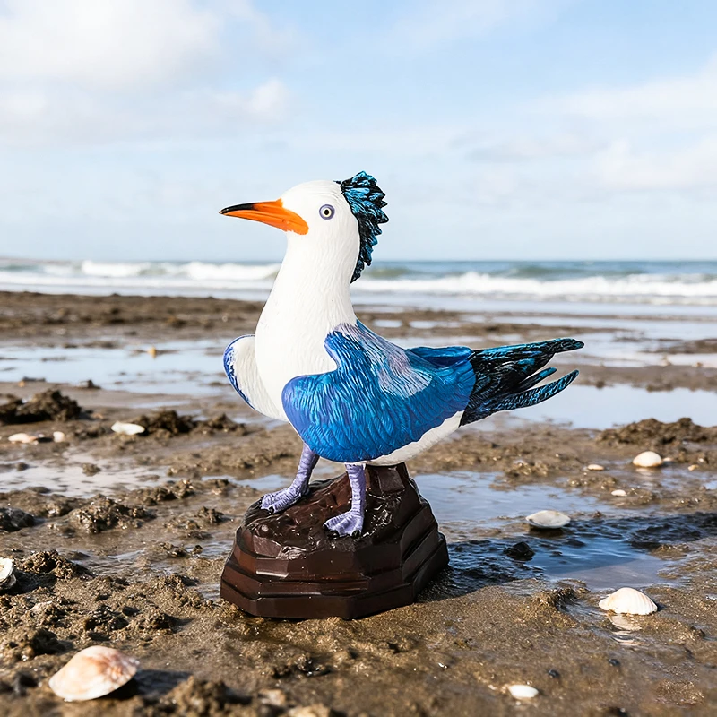 Figure di uccelli Seahawks Cicogna Aquila Tucano Fenicottero Tacchino Gufo Vulture Pavone Action Figure Figurine di animali della foresta per bambini Giocattoli  26
