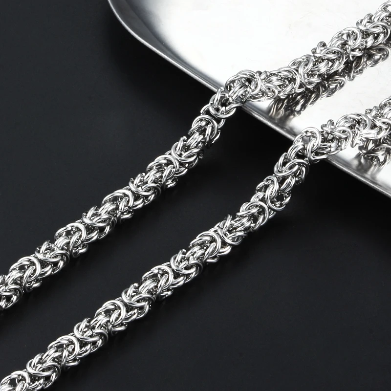 New Stainless Steel Chain For Jewelry Making Accessories DIY Charm Oval  Cable 3:1 Necklace Rolo Link Bracelet Handmade Supplies - AliExpress