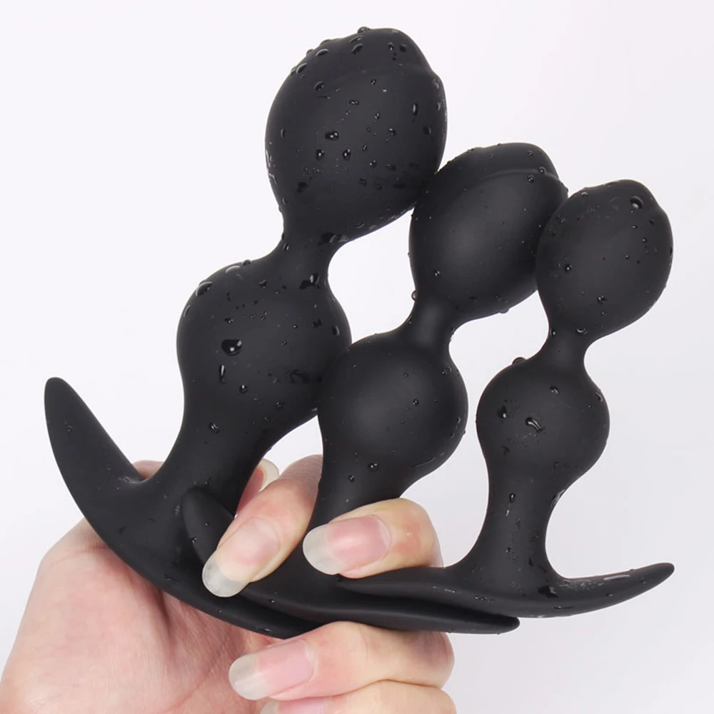 Tapones de silicona Anal G-spot estimulación consolador masajeador de próstata Butt Plug ano expansor Go O_voghion.com