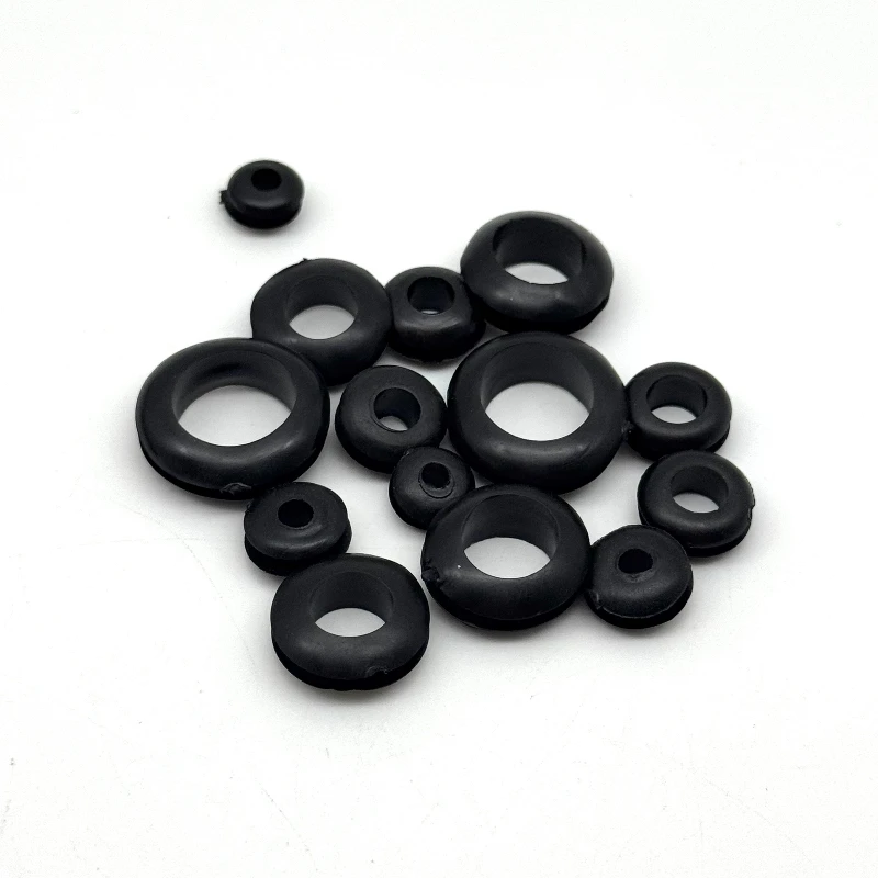 260PCS rubber washer combination kit, 7 sizes of rubber wire hole washer, O-ring washer, for wiring, automobile, firewall