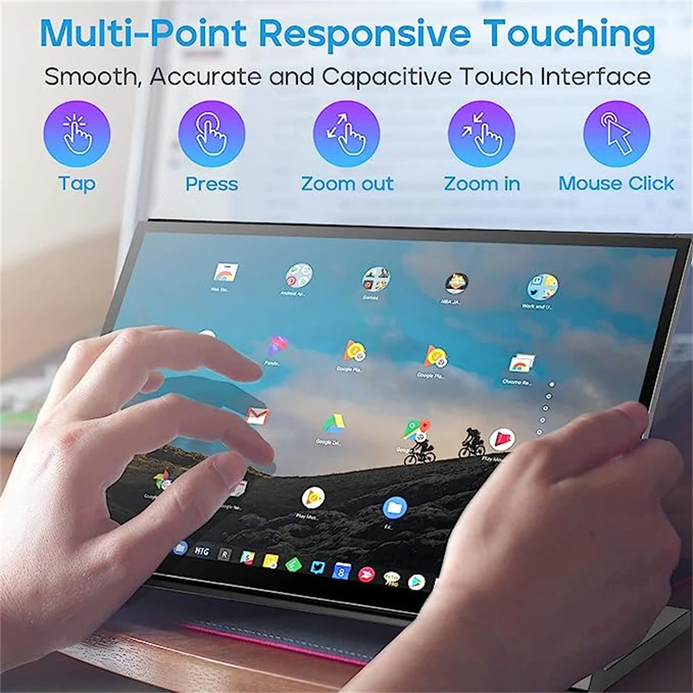Wisecoco-Raspberry Pi IPS Touchscreen Monitor, 10.1 