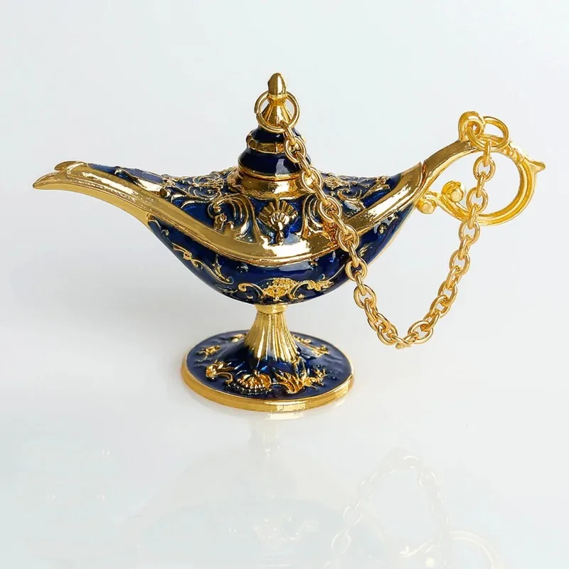 Wishing Lamp Aladdin Lamp Ornament Living Room Decoration Vintage Palace Style Russian Home Festivals Dinner Decor Crafts