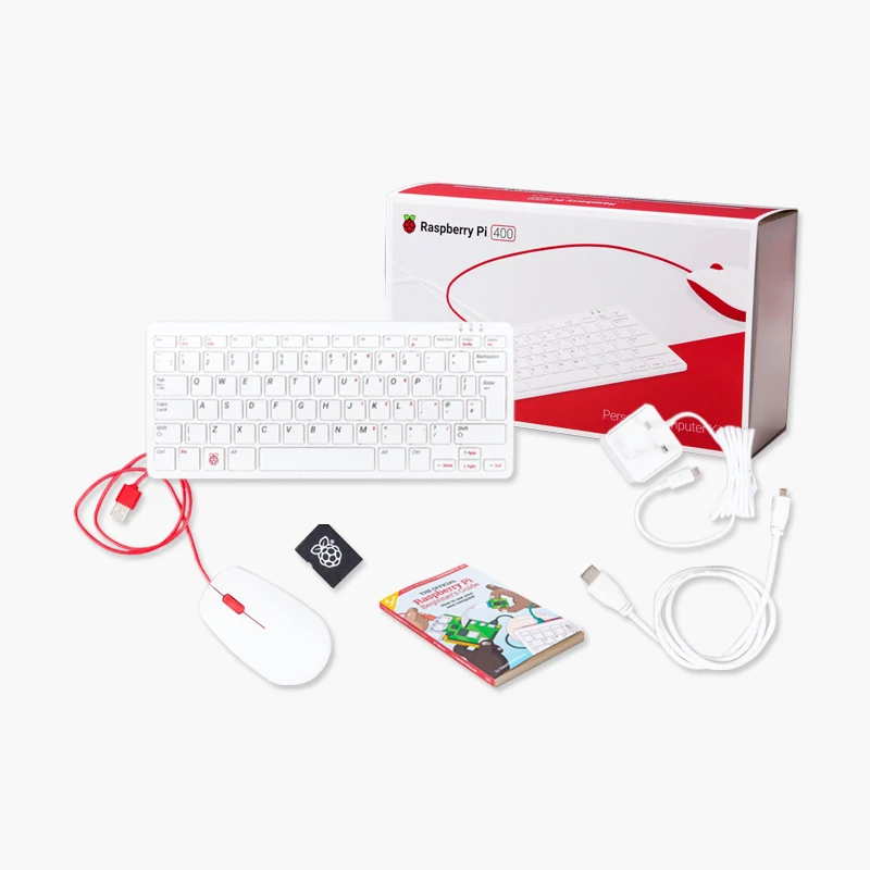 Raspberry Pi 400 Personal Computer or Kit 4GB RAM Quad-core 64-bit Processor Supports WiFi Dual-display Output For 4K