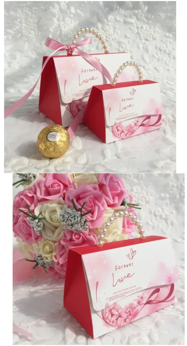 10Pcs/Lot Portable Party Wedding Favor Candy Boxes Baby Shower Gift Bags DIY Creative C... - SKU PFCB1145 - UGI Packaging