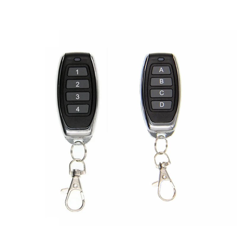 RF 무선 리모컨 램프 스위치, DC12V, 24V, 4CH 수신 송신기, 모터 컴퓨터 액세스 문짝, 개방 전원 끄기