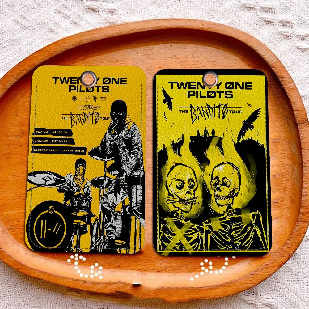 T-Twenty O-One P-Pilots 사무용품 남녀 신용카드 열쇠고리 학생증 ID 카드 홀더 자격증 홀더 카드