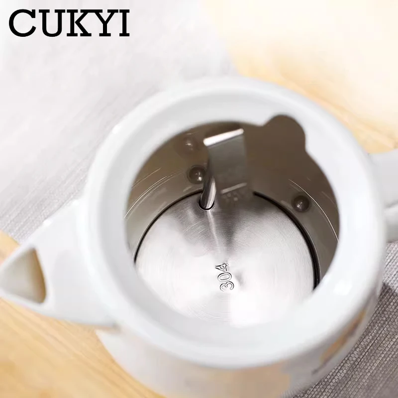 1L Electric Kettle Ceramic Tea Boiler Automatic Power off Detachable base Anti-dry protection kicthen tools Household health pot electric kettle