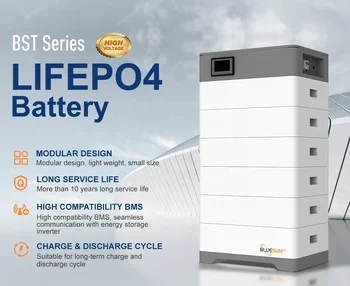 Bluesun 20kwh 30kwh 40kwh 50kwh Solar Batteries 6000 Cycle Life Lithium Batteries Energy Storage Lithium Battery