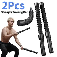 2Pc Strength Training Bar Ergonomic Fitness Grip Bar Biceps Triceps Strengthener Spring Arm Strength Expander Arm Muscle Trainer 1