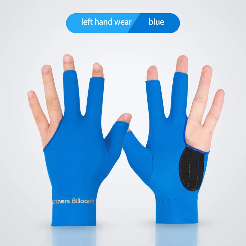 Billiard Gloves Three Finger Anti Slip Breathable