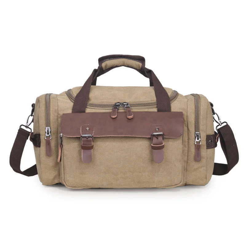 

Trendy and fashionable outdoor travel bag One shoulder cross body handbag Large capacity travel canvas luggage bag