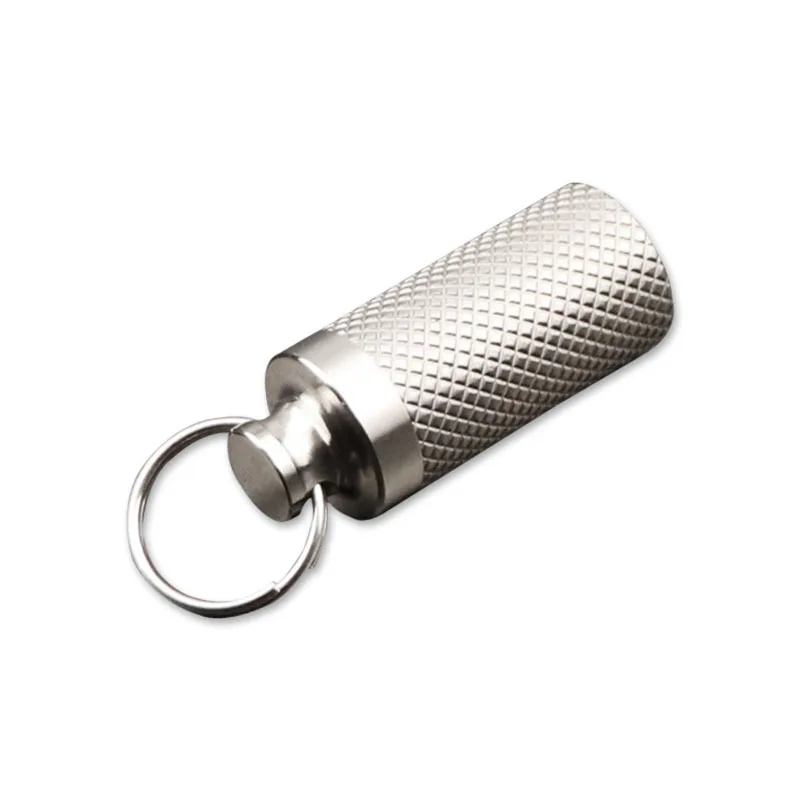 

Titanium Alloy Waterproof Mini Sealed Pill Box Travel Pill Case Vitamins Storage Container Capsules Organizer For Medicine