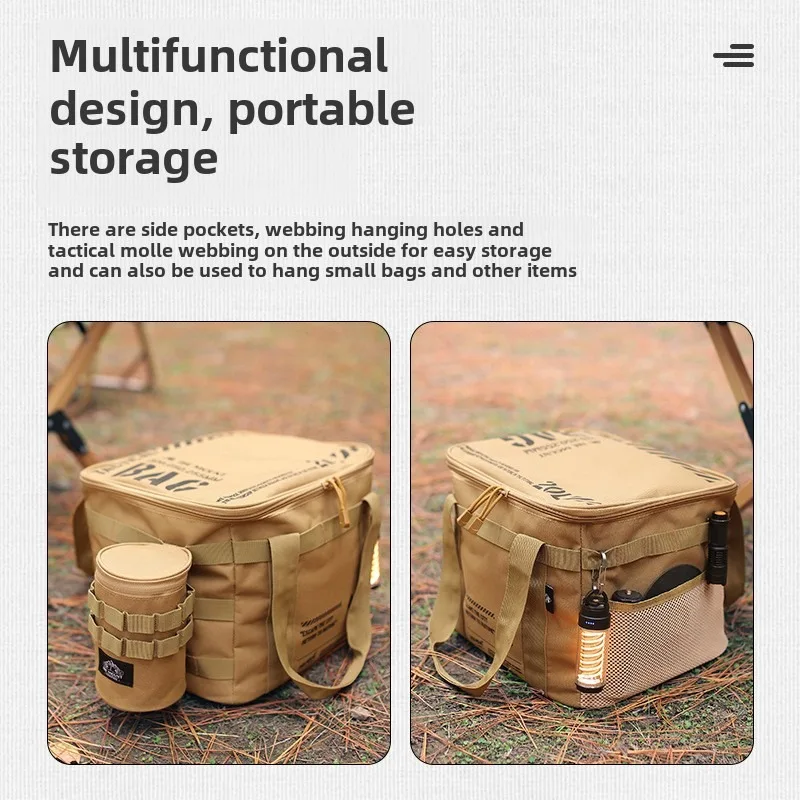 Outdoor Storage Bag Set 20L Pot Cooker Gas Tank Storage Bag Camping Picnic