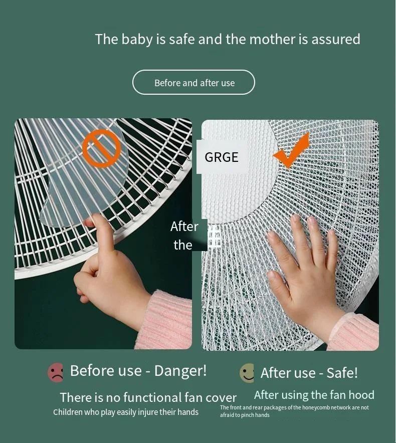 Electric Fan Protective Net Children's Hands Universal Safety Net Cover Child Protective Cover Baby