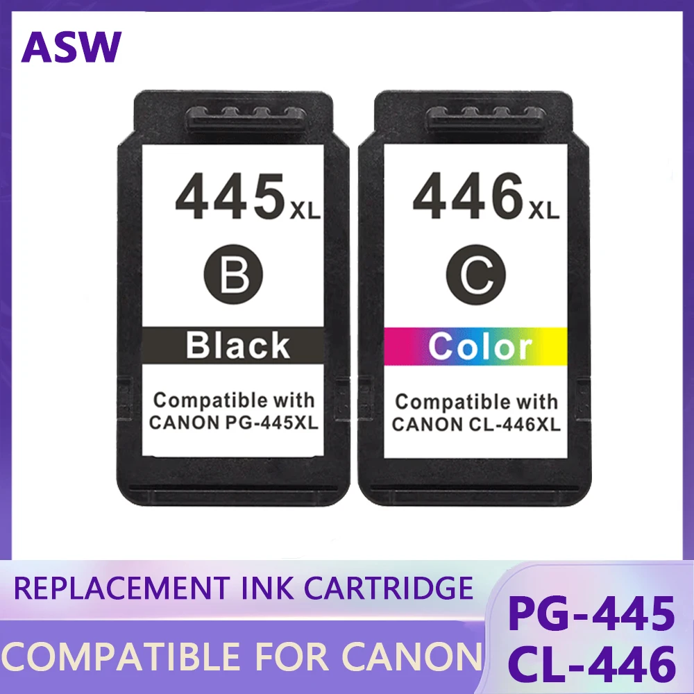 PG445 CL446 PG-445 CL-446 XL Ink Cartridge for Canon PG 445 CL 446 for ...