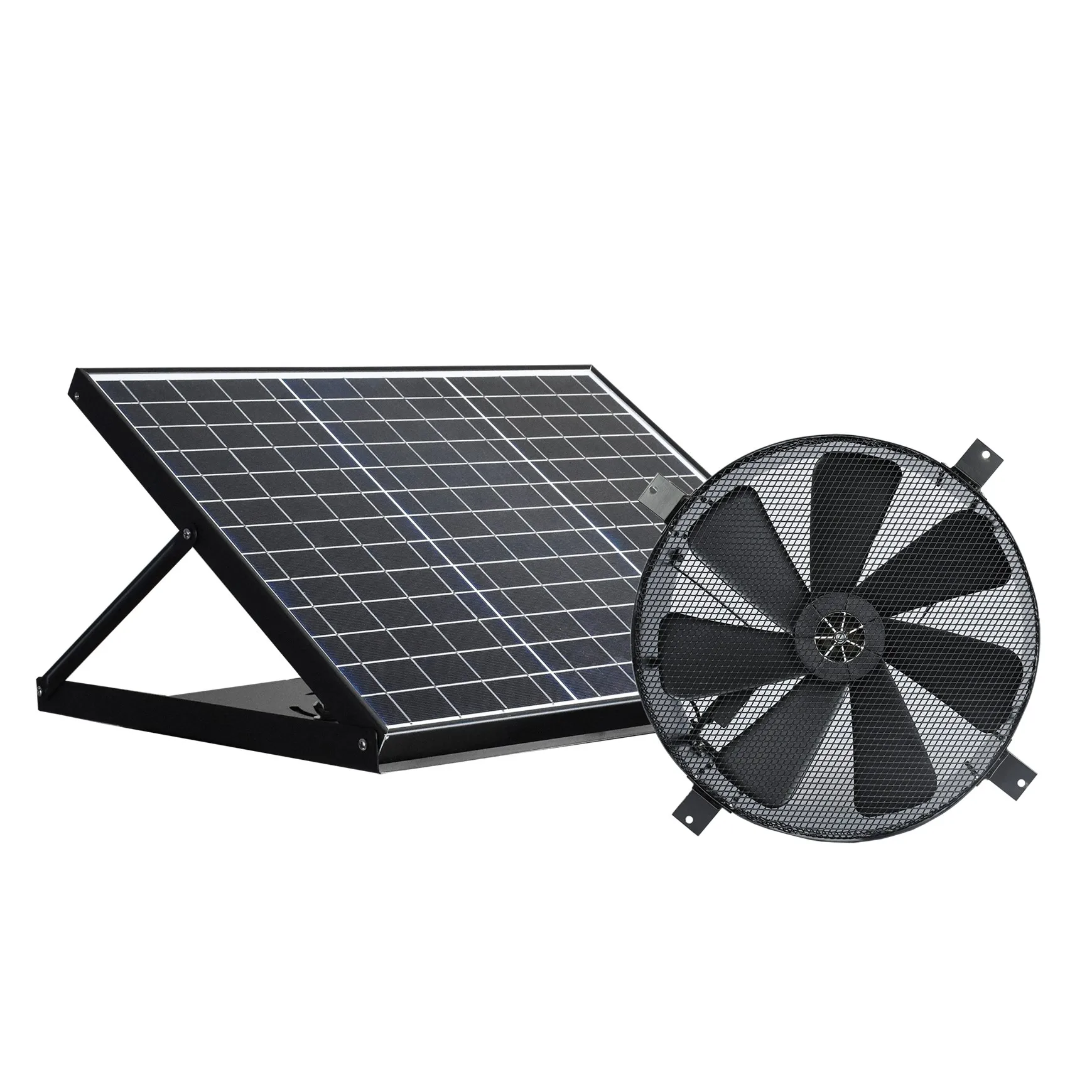 30W 14 Inch Industrial Smart Solar DC Motor Exhaust Fan Wall Ventilation Fan  with Solar Power System - AliExpress