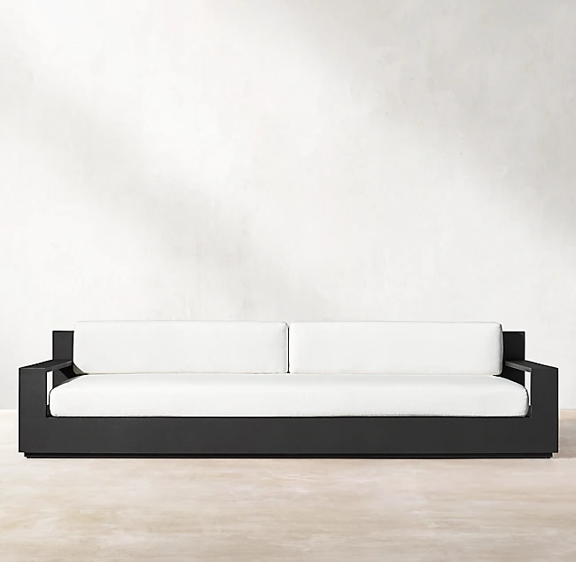 Simple Style Outdoor Sofa Garden Villa Terrace Aluminum Furniture Garden Sofa Set Hotel Patio Outdoor