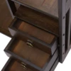 Bamboo Desktop Bookshelf with 3 Drawers, Desktop Storage Cabinet, Office Storage Organizer Student Desktop Multi-Layer Shelf 6