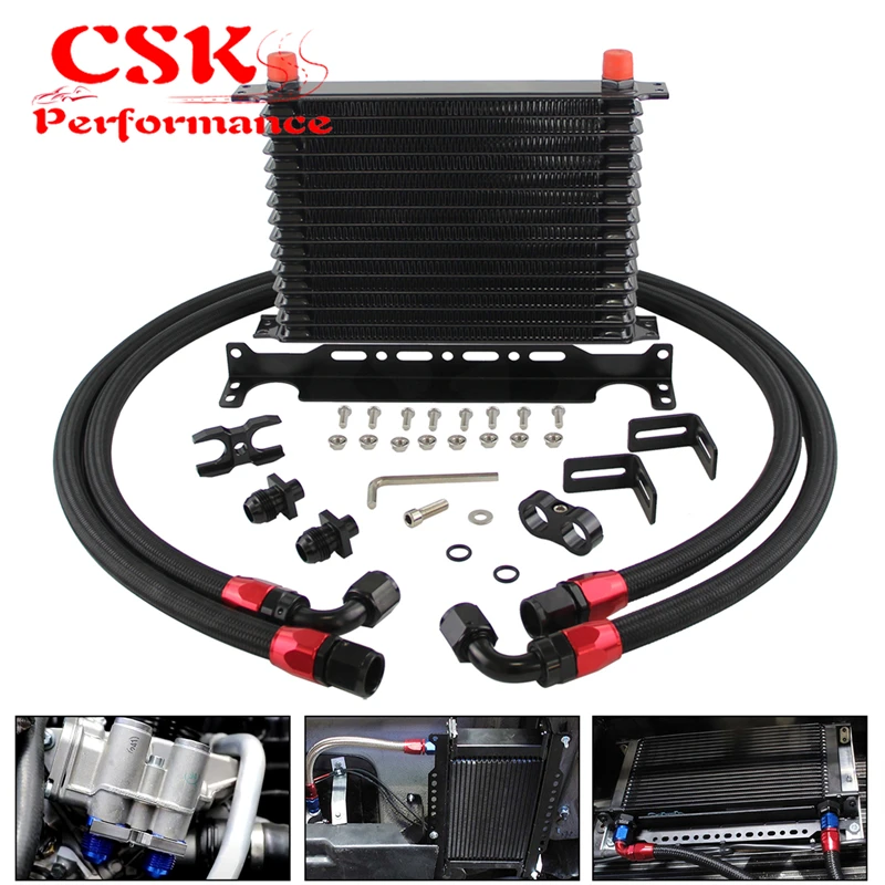 An10 15 Row Oil Cooler Kit Fits For Bmw E36 Euro,e82,e9x 135/335,e46 M3
