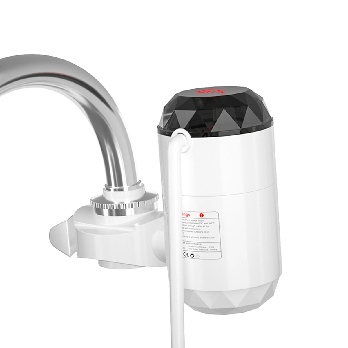 Electric Water Heater Instantaneous Digital Display Electric Kitchen and Bathroom Quick-heating Heating Faucet RX-013